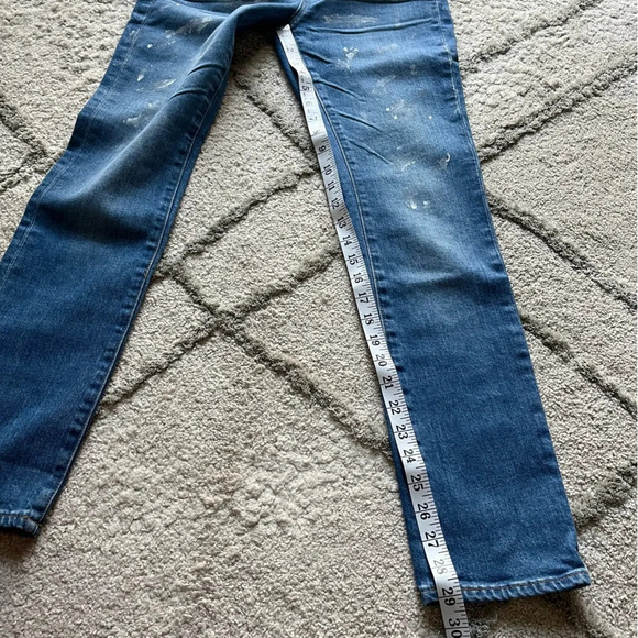 Madewell jeans Slim boyfriend high rise Paint Splatter K7544 23 new - Picture 6 of 14